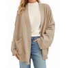 Cicy Bell Womens Oversized Cardigans Long Sleeve Open Front Shawl