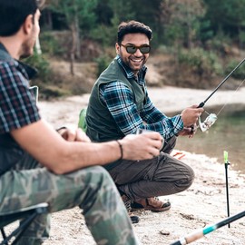 CREATIVE FACTORY | Wood Frame Sunglasses for Men and Women | Mens Polarized UV Protection | Polarized Sunglasses | Wooden Gifts for Him | Wedding and Groomsmen Gift (Black)