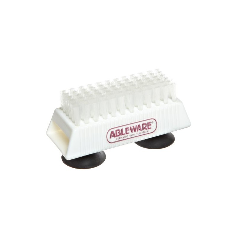 SP Ableware One-Handed Nail Brush with Suction Cup Base (753490211)