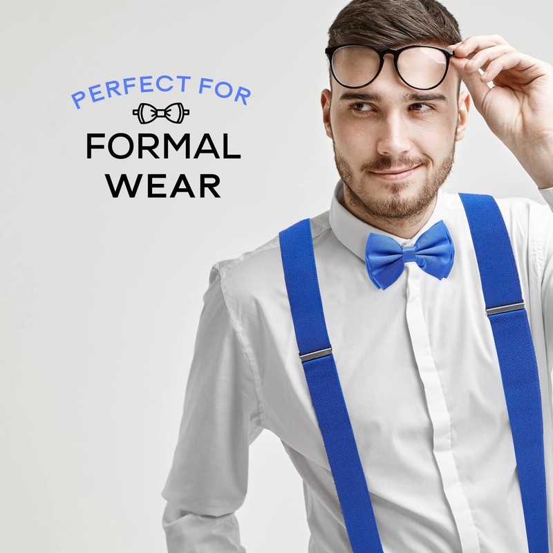 Man of Men - Bowtie & Suspender Sets - Solid