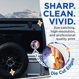 (2 Pack) Carlsbad Caverns National Park Bumper Sticker - US National Park - Choose from 63 Parks - 5" On Longest Side - Decal for Car Bumper, Laptop, Water Bottle, Wall, and Window - BMCS1605