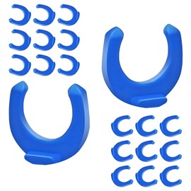 Qrity Pack of 20 Small Clip 1/4 Inch Locking Clips Clamps, 1/4 Inch Quick Connect Locking Clamp, for Reverse Osmosis Water Filter Fittings