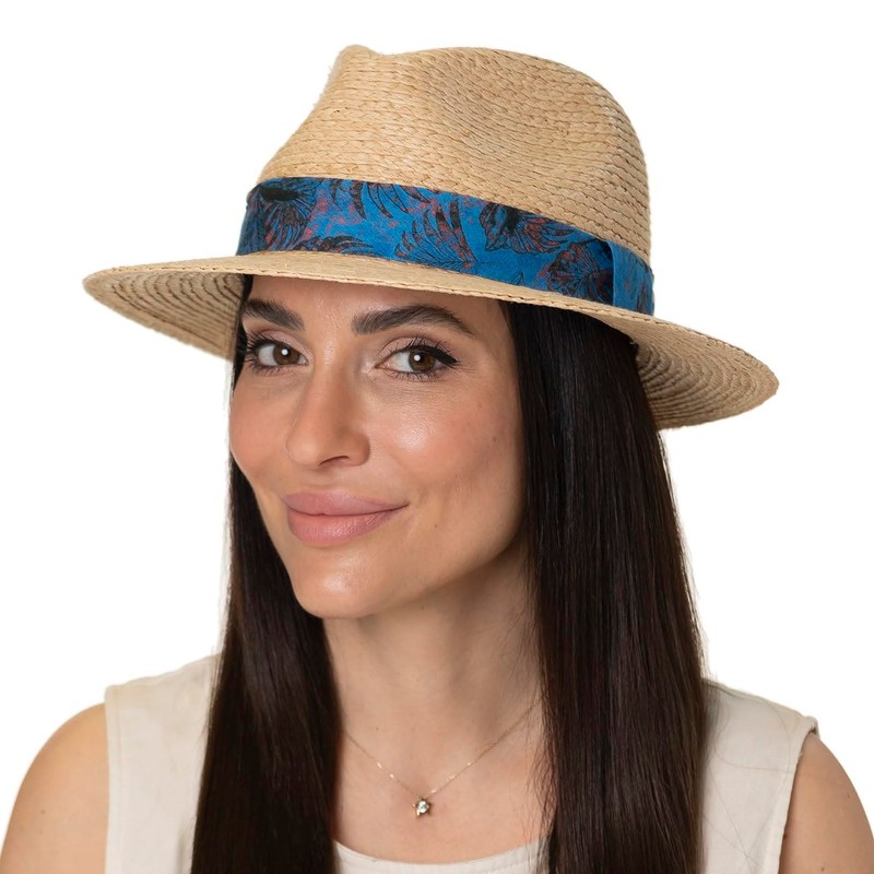 Stetson Vilco Sustainable Traveller Raffia Hat - Natural Coloured Hat