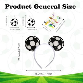 Set de Accesorios de Fútbol 2026 – Diadema, Aretes y Tatuajes para la Copa Mundial – Kit de Animadora para Fans de México, EE. UU. y Canadá – Ideal pa