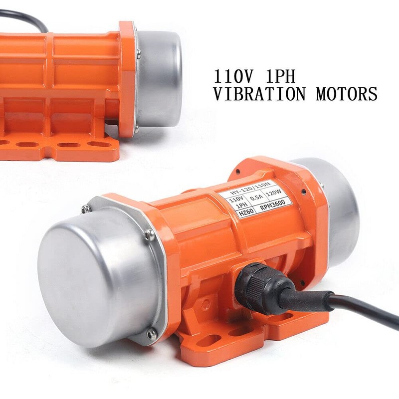 120W 110V Vibration Motor Single Phase Vibrating Motor Aluminum Alloy