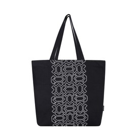 SKAPADORO Canvas Handbag with Large Zipper, 100% Cotton, Inner Pocket, Unisex Embroidered, Comfortable Bag for Travel, Office, Beach, Shopping, Easy to Wash, Trendy, multicoloured