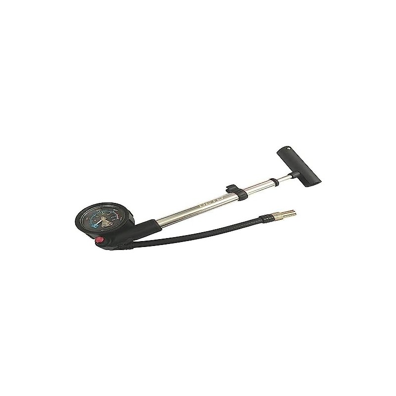 Beto SP-002AGN Alloy Bike Shock Pump with Gauge, Silver