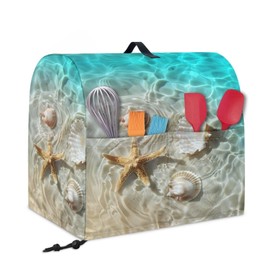 Eritanaer Seaside Starfish Kitchen Mixer Cover Kitchen Aid Mixer Cover Waterproof Stand Mixer Cover Kitchen Appliance Covers Kitchen Aid Mixer Accessories