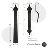 Cre8tive Hardware Classic Spade Magnetic Garage Door Hardware (6 Piece)