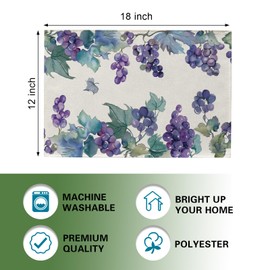 Watercolor Grapes Placemats Set of 4