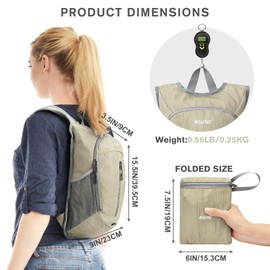 G4Free 10L Hiking Backpack Small Travel Hiking Daypack Lightweight Packable Backpack Casual Foldable Shoulder Bag