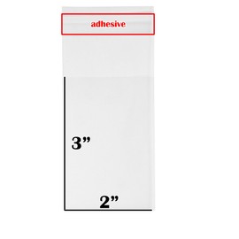200 Pack Clear Resealable Cellophane Bags - Thick 2 MIL Glossy Self Seal Cello Bag for Gifts, Food, Soap, Candles and Bakery Goods (2" X 3" - 200 Pack)
