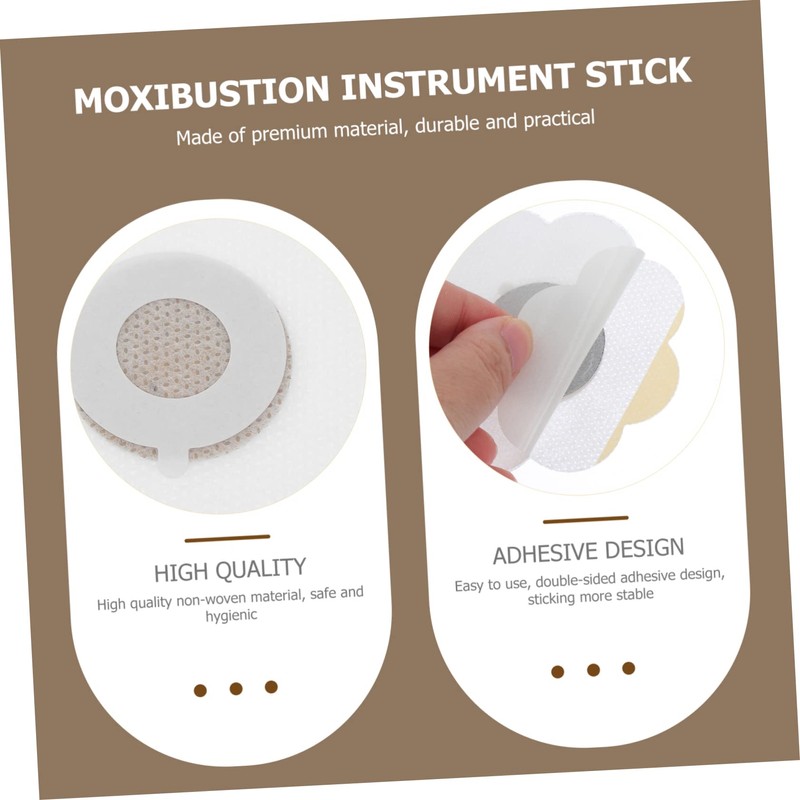 BIUDECO 10pcs Practical Moxibustion Pastes Patches Stickers Moxibustion Machine Fixators