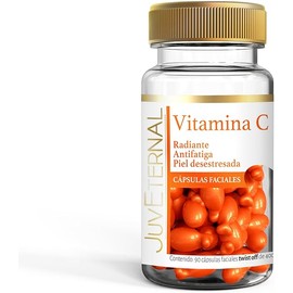 Juveternal |Cápsulas Faciales Vitamina C |90 cáps|Desestresa la piel| Antioxidante|