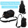 Chardime Fishing Sling Pack with multiple pockets, waterproof fishing Backpack