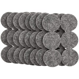 SOFTTOUCH 4758695N Heavy Duty 1-1/2 Inch Felt Furniture Pads to Protect Hardwood Floors from Scratches, Gray, 48 Count,Grey