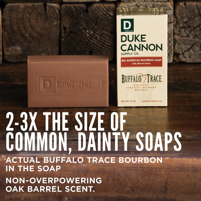 Duke Cannon Supply Co. Big American Bourbon Bar Soap, Bourbon