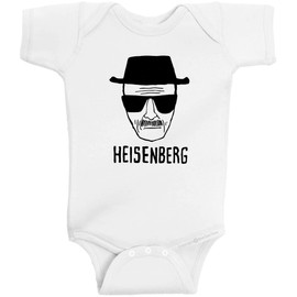 BeeGeeTees Heisenberg Bad Walter White Jesse Funny Baby Bodysuit Romper (6 Months, White)