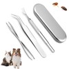 3PSC Tick Remover Tool Set, Professional Stainless Steel Tick Remover,