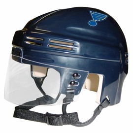 SportStar Mini Hockey Display Helmet — Navy — St. Louis STL