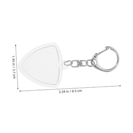 SUPVOX Guitar Pick Holder Keychain Transparent Portable Storage Box for Acoustic and Electric Guitar Picks Scratch Resistant and Durable Design Compact Keyring Organizer for Musicians