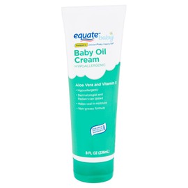 Equate Baby Hypoallergenic Baby Aloe-vera & vitamin Oil Cream E 8 fl oz