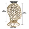 CHADWICK Wig Head Stand Metal Hollow Mannequin Head Hat Display