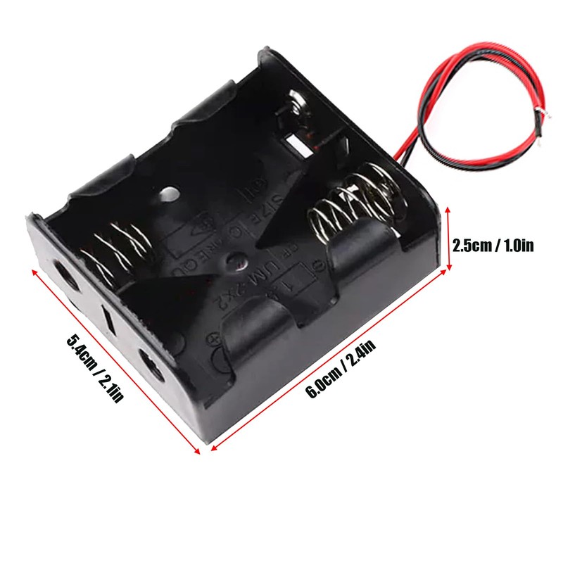 hrsyyl 2pcs C Size Battery Holder 2 Slots 2X C