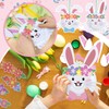 Baderke 24 Set Easter Bunny Craft Easter Paper Plate Kit