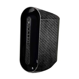 MightySkins Carbon Fiber Skin Compatible with Alienware Aurora R11 Gaming Desktop - Black Leather | Protective, Durable Textured Carbon Fiber Finish | Easy to Apply | Made in The USA