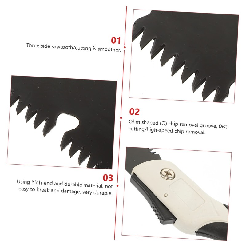 Mipcase 2PCS Portable Folding Hand Saw for Woodworking Household Use