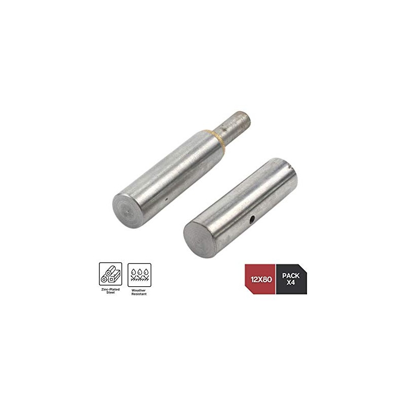 DOJA Industrial | Round Weld-On Door Pin Hinge | Pack