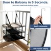 MiToBeLe 2Pcs Over The Door Drying Rack with 4 Hooks,3