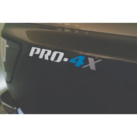 Nissan For Nissan Frontier PRO-4X Pickup Premium Vinyl Decal 2-pack - 15" wide