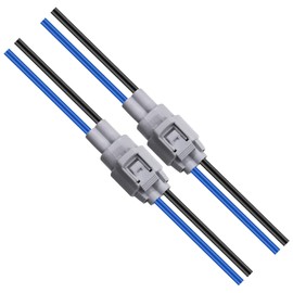 YnGia 2 Sets 2 Way 2 Pin Electronic Fan Connector Plug Harness Waterproof Male Female Auto Wire Harness Connector Plug Adapter