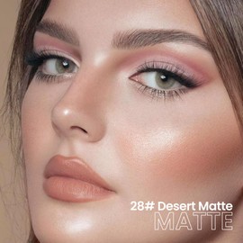 evpct Desert Matte Cream Eye Shadow Brightener Sticks Set for Eyes, Desert Matte Pencil Eye shadow Applicator Stick Pen Palette Makeup Waterproof sombras en crema para ojos 28#