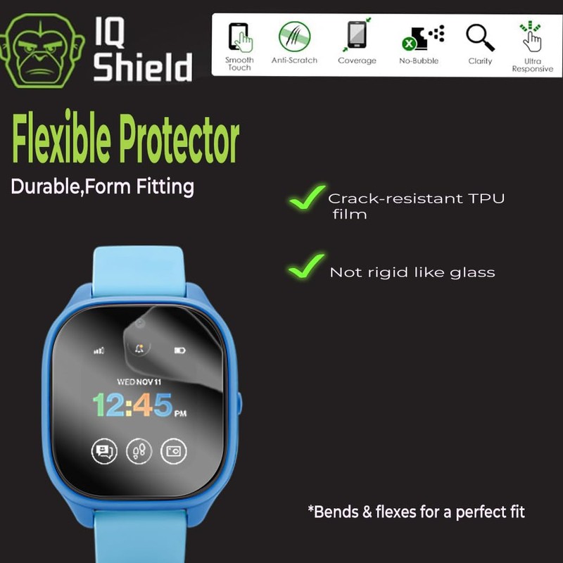 IQShield 6 Pack for Verizon Gizmo Watch 2 Screen Protector,