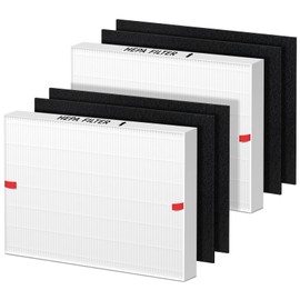 FFAC AP-1512HH Filter Replacement for Coway Airmega AP-1512HH and 200M Air Purifiers, 2 True HEPA and 4 Carbon Pre-Filter, Compared to Part # 3304899