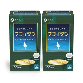 Fine Japan Fukuidan Mecab Extract 10.1 oz (300 mg), Agarics Extract, 30 mg Blend, 33 Day Supply (6 Capsules Per Day), Made in Japan x 2 Piece Set
