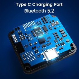 blueear Beanie Hat Bluetooth 5.2 Headphone Wireless Winter Knit Hats with Stereo Speaker and MIC 25 Hours Working Time