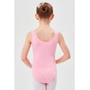 Ballet leotard "Lissy" with wide straps, Pink, 128/134 9-10 years