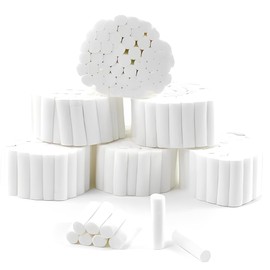 YAFLUG 300 Stück Nasenbluten Stopper, Nasentamponade, Nase Nasenstopper Nampons Gegen Nasenbluten Prozent Stark Saugfähige Watterollen Weiche Gazerollen Stoppstopfen(3.8 * 1Cm)