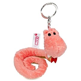 Niki 2025 Kids Key Ring, Snake 3.9 inches (10 cm), Pink x Gold, Pink