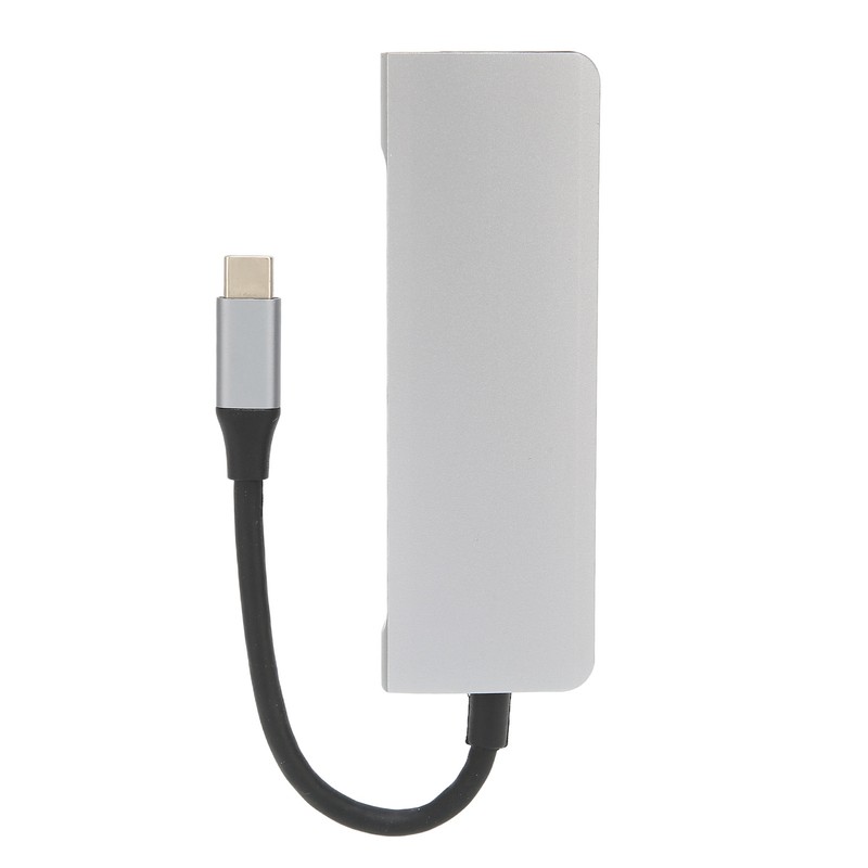 USB C Splitter Silver 5Gbps Speed Heat Dissipation Function Smart