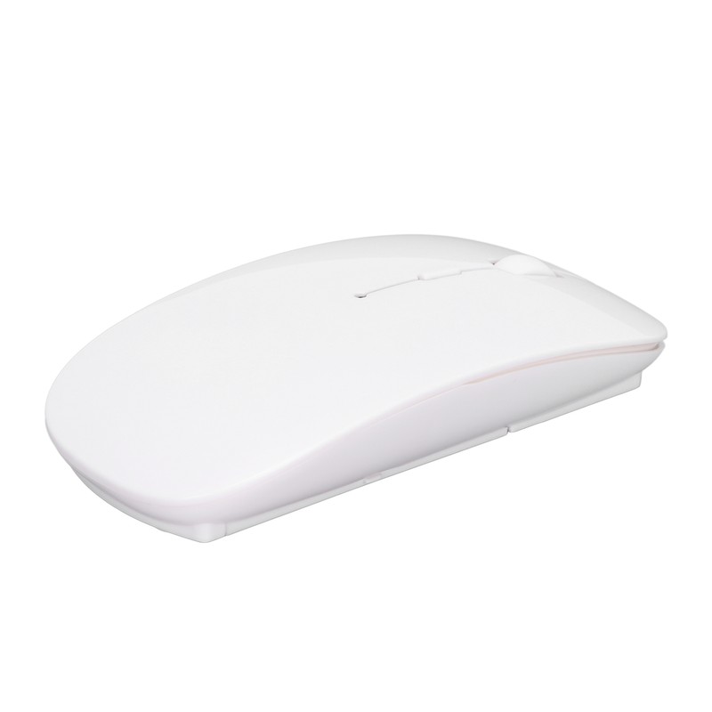 Wireless Mouse 2.4G Dual Mode 1200DPI Sensitive Slim White Laptop