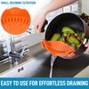 Zulay Silicone Pot Strainer - Adjustable Snap On Strainer For
