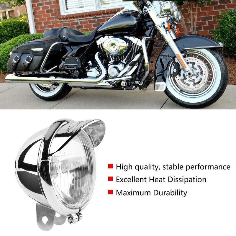 Aramox Motorcycle Fog Light,Motorcycle Universal DC 12V Retro Fog Lights