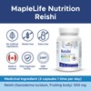 MapleLife Reishi Mushroom 500mg 90 Capsules Nature Antioxidant that Helps