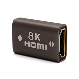 AWADUO HDMI 2.1 Coupler Female to Female Converter Adapter, 8K@60Hz 4K@120Hz Extension Connector Cable 48Gbps for HDTV/PC/Monitor/Projector(One Piece)