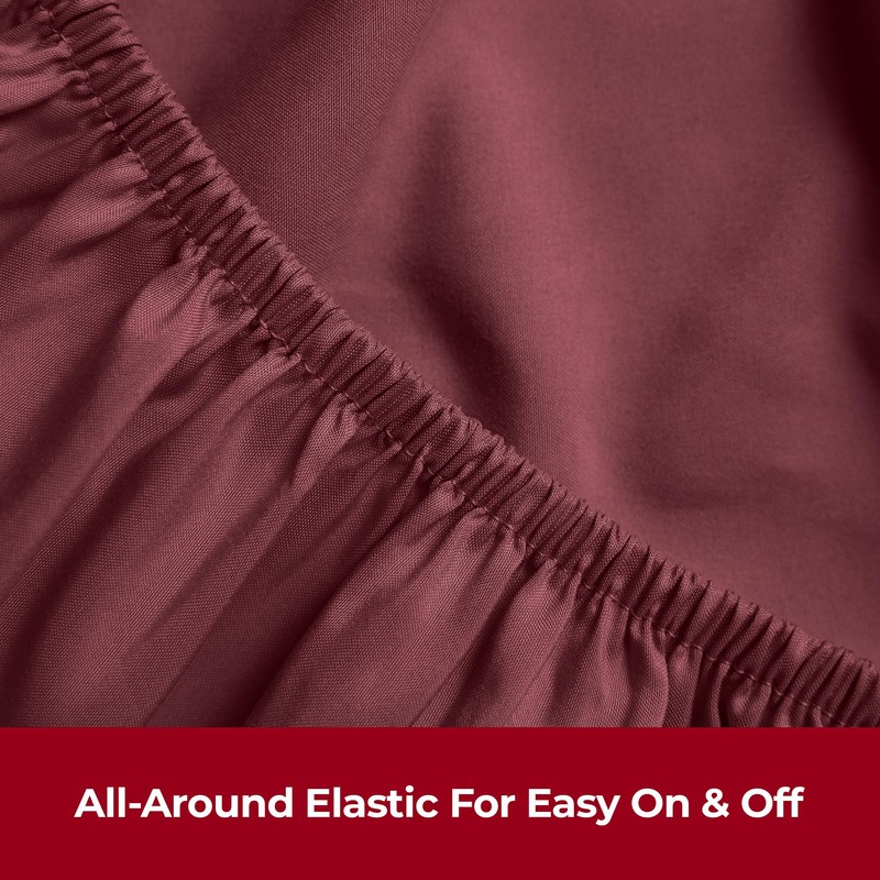 Mellanni King Size Fitted Sheets - All Around Elastic -